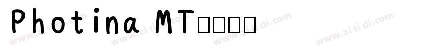 Photina MT字体转换
